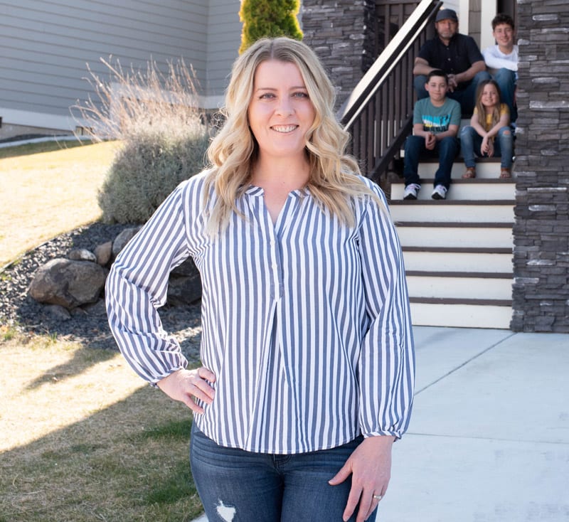 Lora Brady and family